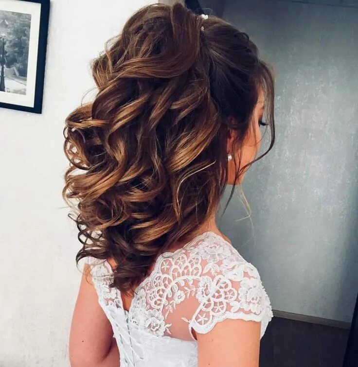 Прическа локоны на средние волосы 50 Wedding Hair Styles You'll Love;long hair;short hair;curly hair;natural hair;