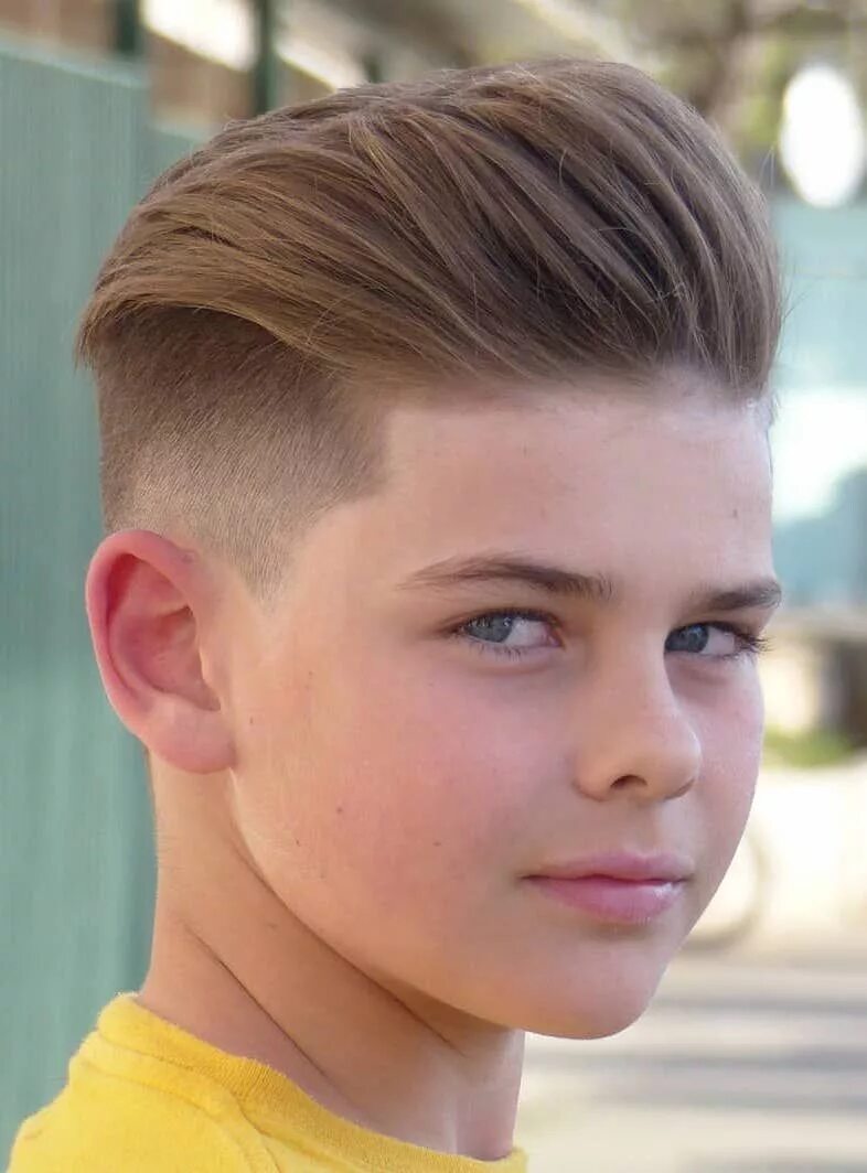 Прическа мальчик бок фото Undercut Slicked Back Blonde Kids hairstyles boys, Cool boys haircuts, Kids hair