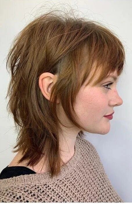 Прическа малет для девочек 10 лет Trendy and Chic Brown Hair Shag Styles