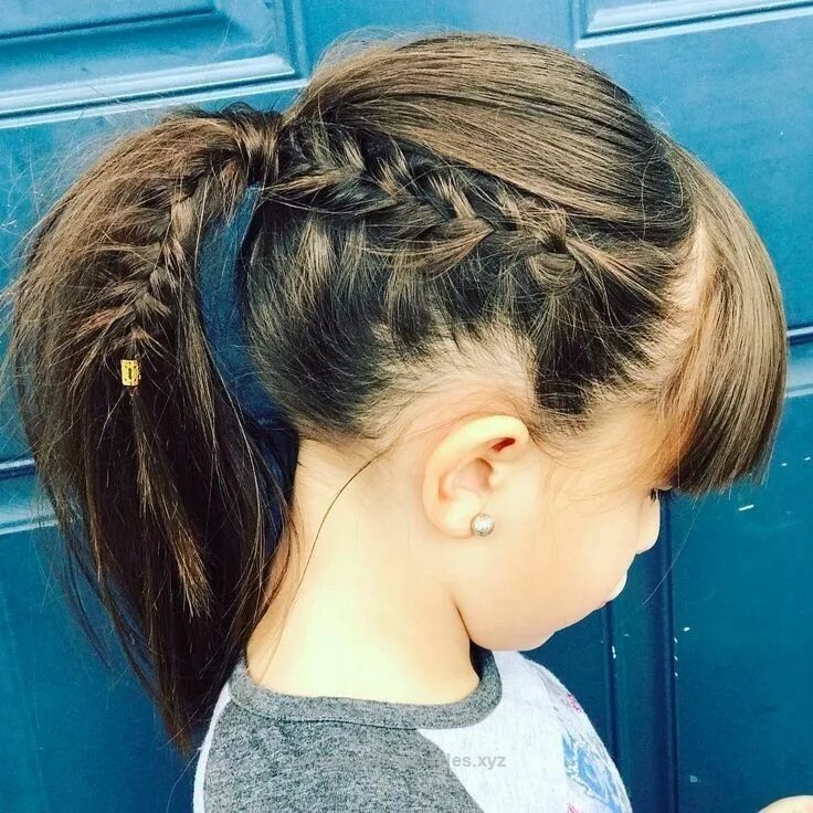 Прическа малет для девочек 10 лет Pin on Estilo infantil Baby hairstyles, Girl haircuts, Girl hair dos