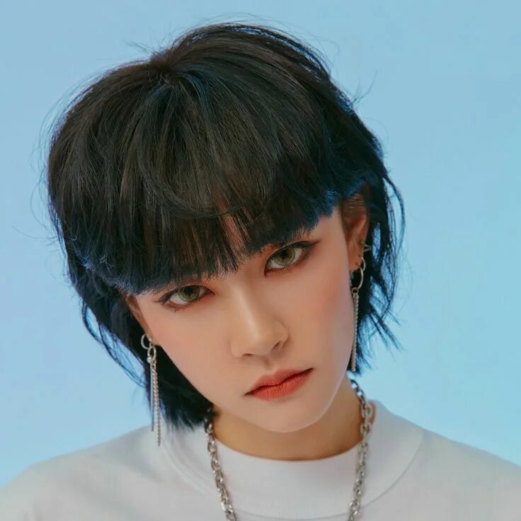 Прическа малет на девушке короткие волосы GWSN °`✧ Miya ✧`° in 2020 Punk hair, Aesthetic hair, Mullet hairstyle