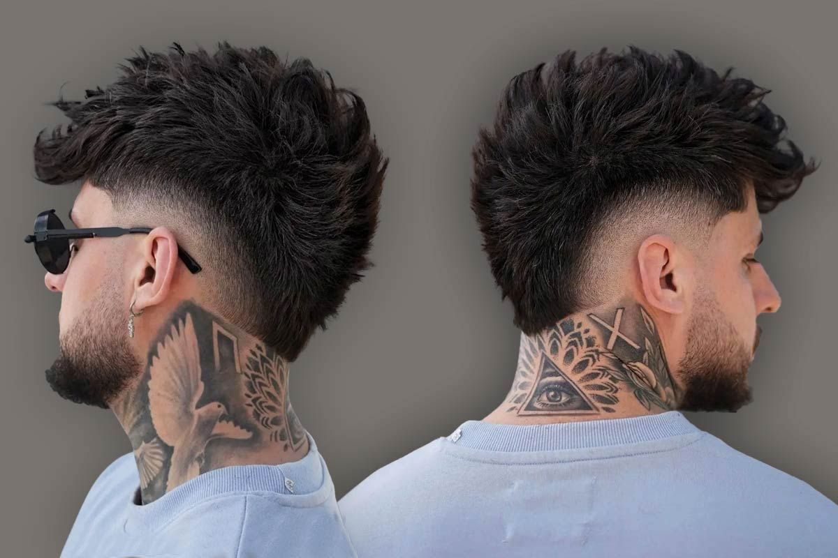 Прическа маллет 2024 20 Must-Try Burst Fade Mullet Haircuts Of The Season Fohawk haircut fade, Mens h