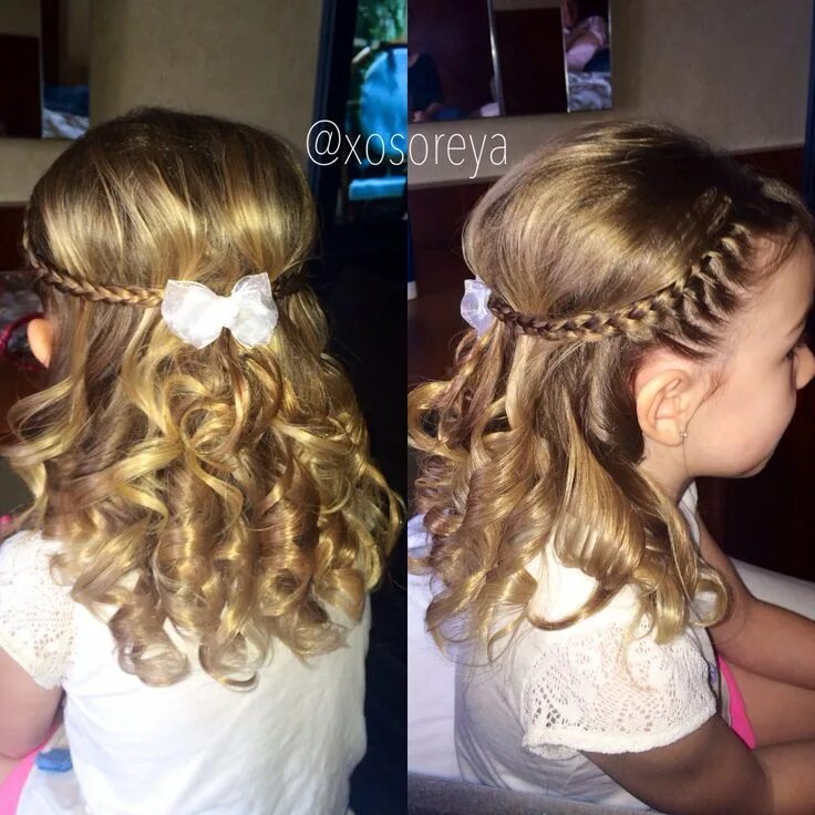 Прическа мальвина для девочки Flower girl hair styles Girls hairdos, Flower girl hairstyles, Toddler hairstyle