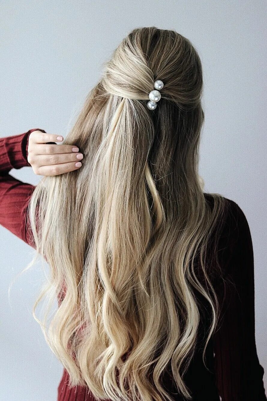 Прическа мальвинка на длинные волосы FALL HAIR TRENDS - EASY FALL HAIRSTYLES - Alex Gaboury Blonde hair with highligh