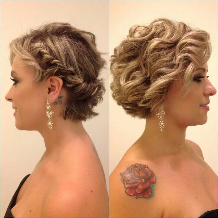 Прическа мамы на свадьбу короткие волосы Penteado de festa Bridesmaid hair, Short hair styles, Hair inspiration