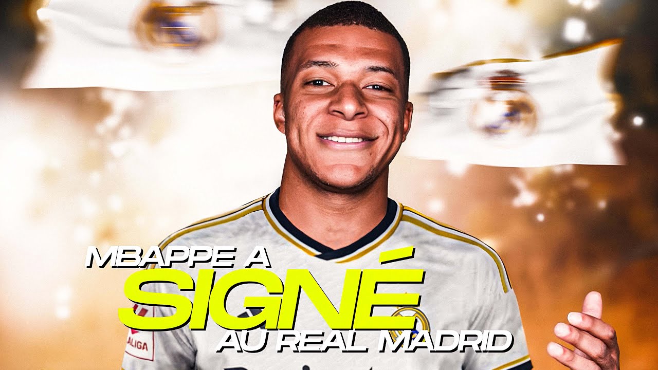 Прическа мбаппе 2024 MBAPPÉ A SIGNÉ SON CONTRAT AU REAL MADRID - YouTube