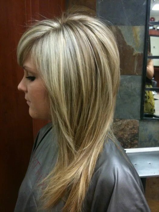 Прическа мелированные волосы Bright blonde bolder look layeredcut in 2023 Long hair styles, Brown blonde hair