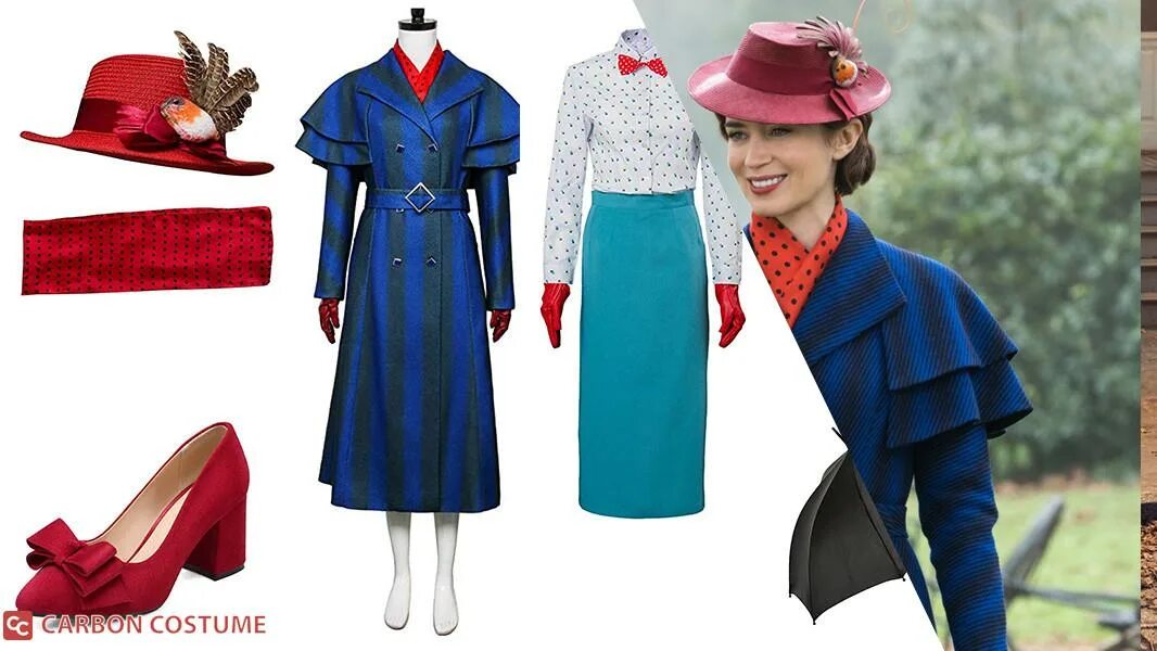 Прическа мэри поппинс как сделать Marry Poppins Returns Carbon Costume