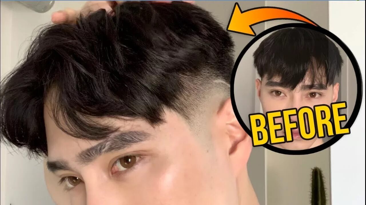 Прическа middle part как сделать 90's Middle Part Hair Tutorial Edward ZO - YouTube