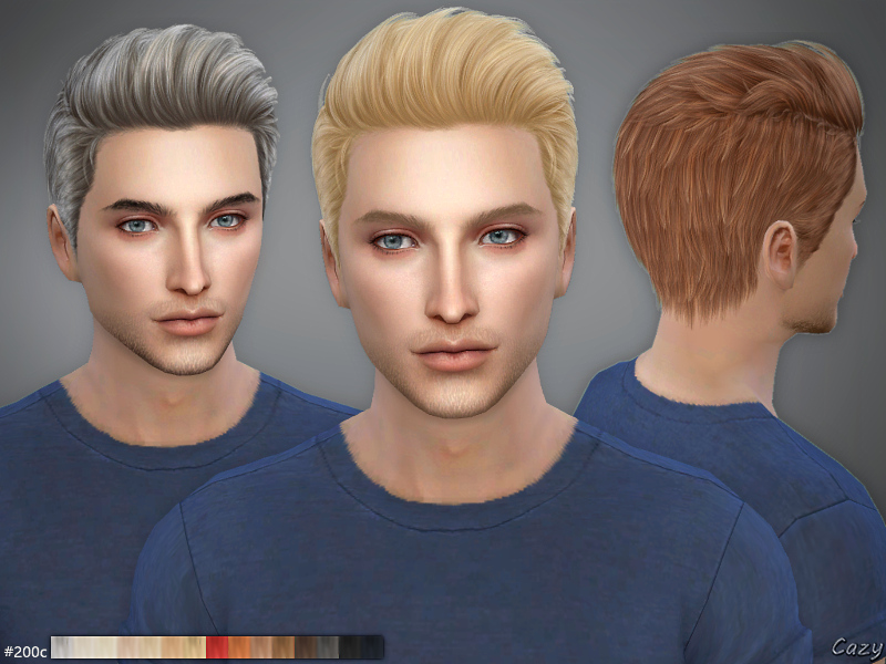 Прическа мод Cazy's #200C - Male Hairstyle Mens hairstyles, Sims 4, Sims