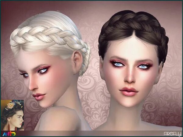 Прическа мод The Sims Resource: Firefly hair by Anto - Sims 4 Hairs Sims hair, Womens hairsty