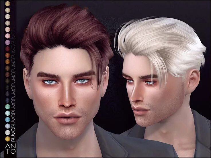 Прическа mod мужская The Sims Resource: Puma Hair by Anto - Sims 4 Hairs Sims hair, Sims 4 hair male,