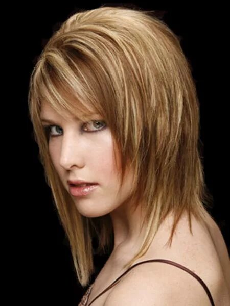 Прическа молодежная женская на средние волосы medium length hair styles 2011 - Google Images Haircuts straight hair, Medium ha