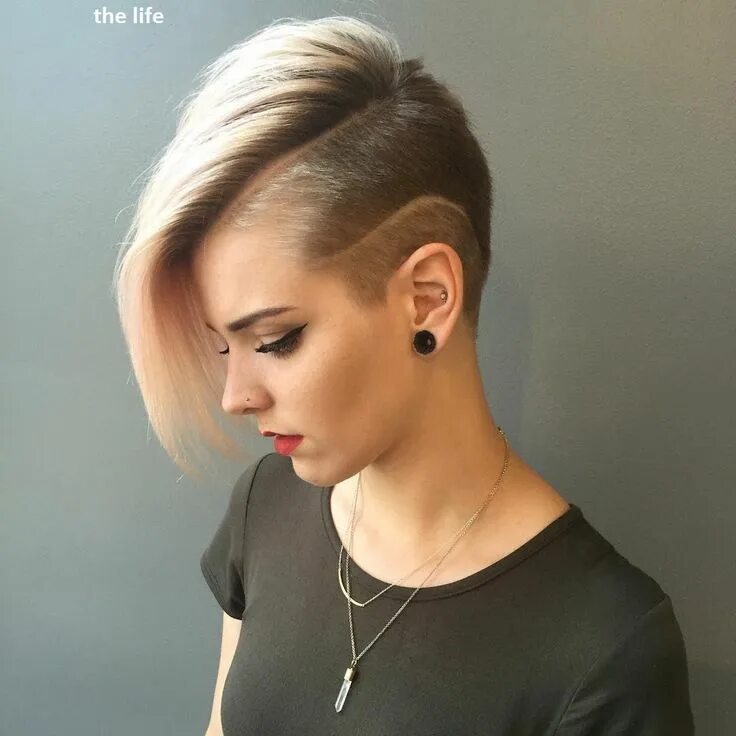 Прическа молодежные для женщин nice hair style Shaved hair, Undercut hairstyles, Short hair styles