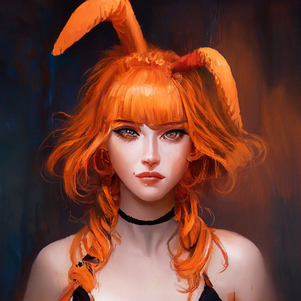 Прическа морковка для девочки "Carrot hairstyle, carrot hairstyle" - image created in Shedevrum