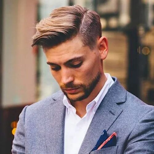 Прическа мужская на бок средней длины Men's Side Parted Hairstyles Top hairstyles for men, Side part haircut, Side par