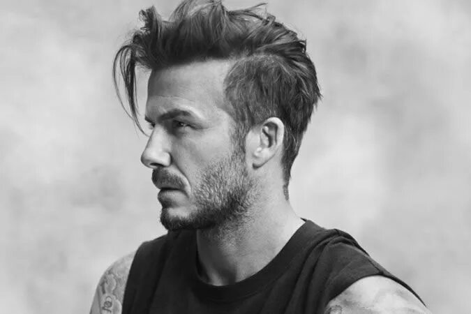 Прическа мужская небрежно David Beckham’s Best Hairstyles (And How To Get The Look) FashionBeans David bec