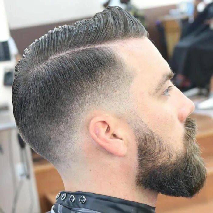 Прическа мужская с переходом по бокам Dégradé progressif - l'indémodable crescendo de la coiffure homme Coupe de cheve