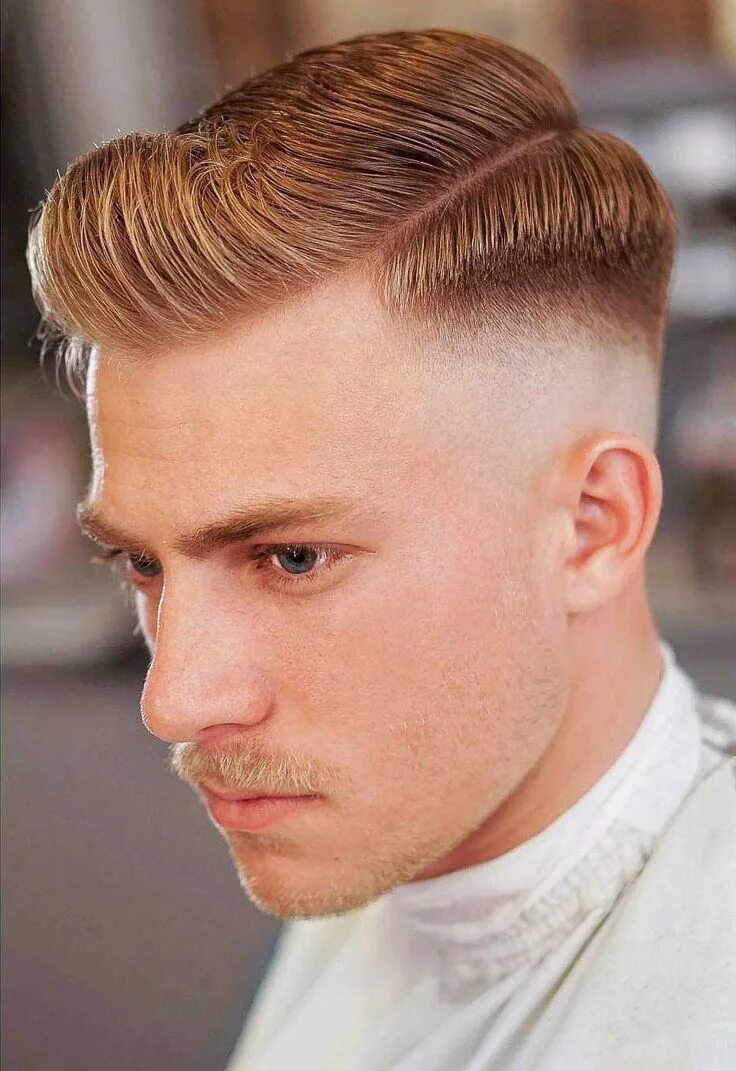 Прическа мужской фото пробор 60 Skin Fade Haircut Ideas (Trendsetter for 2023) Comb over fade haircut, Side p