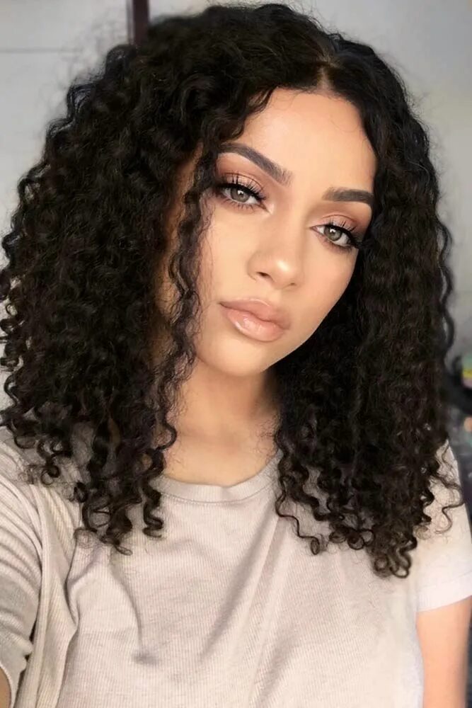 Прическа на афро кудри средние Undeniably Pretty Hairstyles For Curly Hair Front hair styles, Human hair wigs, 