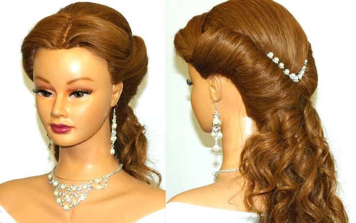 Прическа на бал Wedding prom hairstyles for long hair. Bridal hairstyles. Prom hairstyles for lo