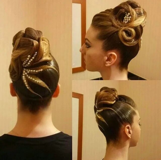 Прическа на бальные танцы для девочек пошаговое Ballroom Standard Hair Dance hairstyles, Dancesport hair, Dance competition hair