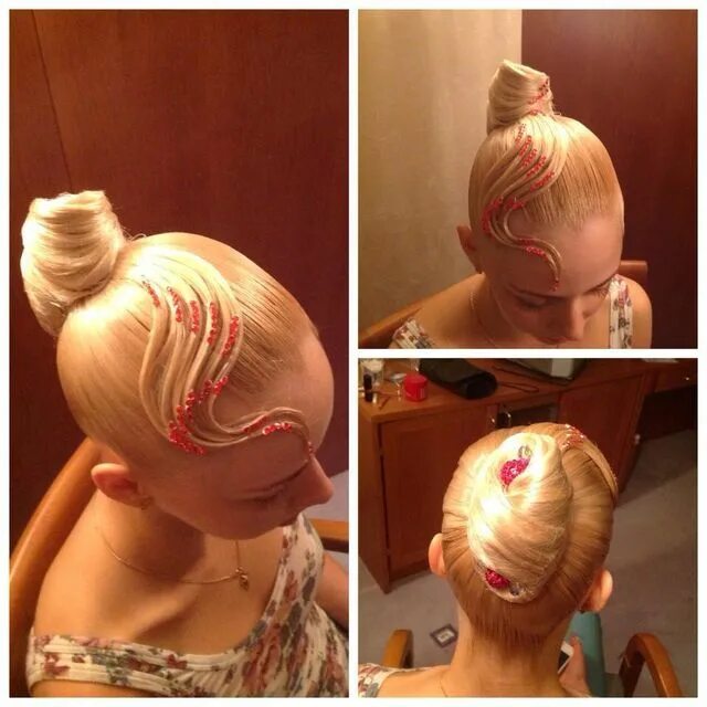 Прическа на бальные танцы для девочек пошаговое Pin by Marina on PEINADOS Ballroom competition hair, Competition hair, Dance hai