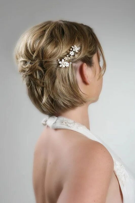 Прическа на боб каре на свадьбу 2014 Bridesmaid Hairstyles for Short Hair Short Hairstyles 2014 Short wedding ha