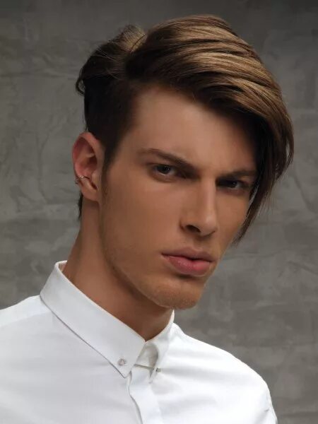 Прическа на бок средние волосы мужская Hair fashion and hair colors for men