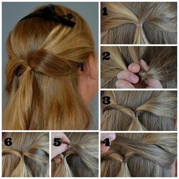 Прическа на день рождения самая легкая Half Up Pictorial (Hair and Beauty Tutorials) Half up hair, Up hairstyles, Hair 