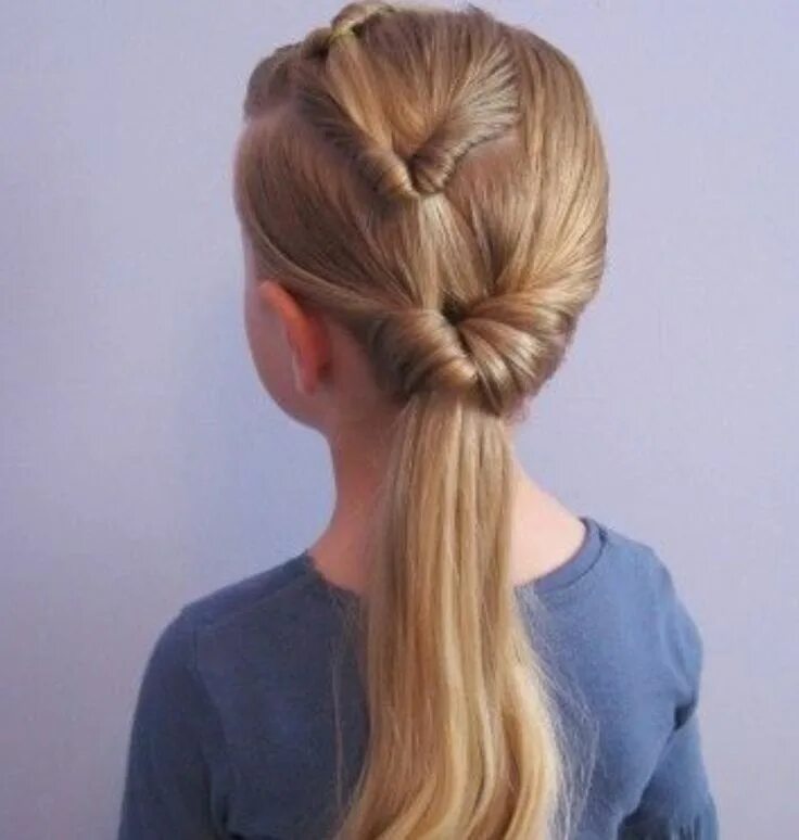 Прическа на длинные для девочки хвост Pin by elise tremblay on coiffures et mode Hair styles, Long hair styles, Hair