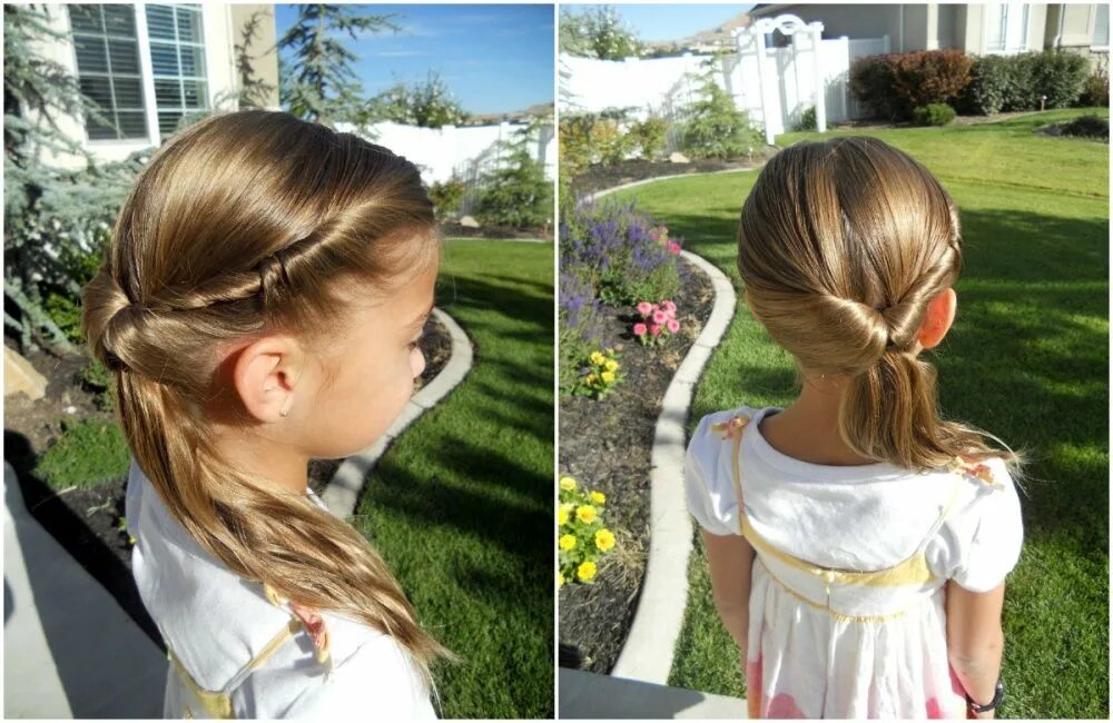 Прическа на длинные для девочки хвост Pin on hairstyles for girls