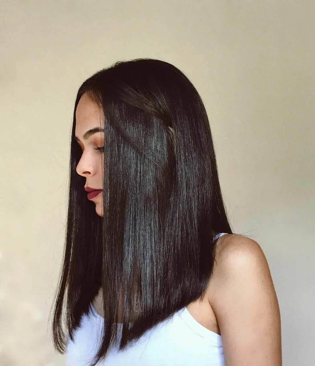 Прическа на длинные ровные волосы Cabelo curto (Long Bob) Cortes de cabelo liso, Cabelo comprido, Cortes de cabelo