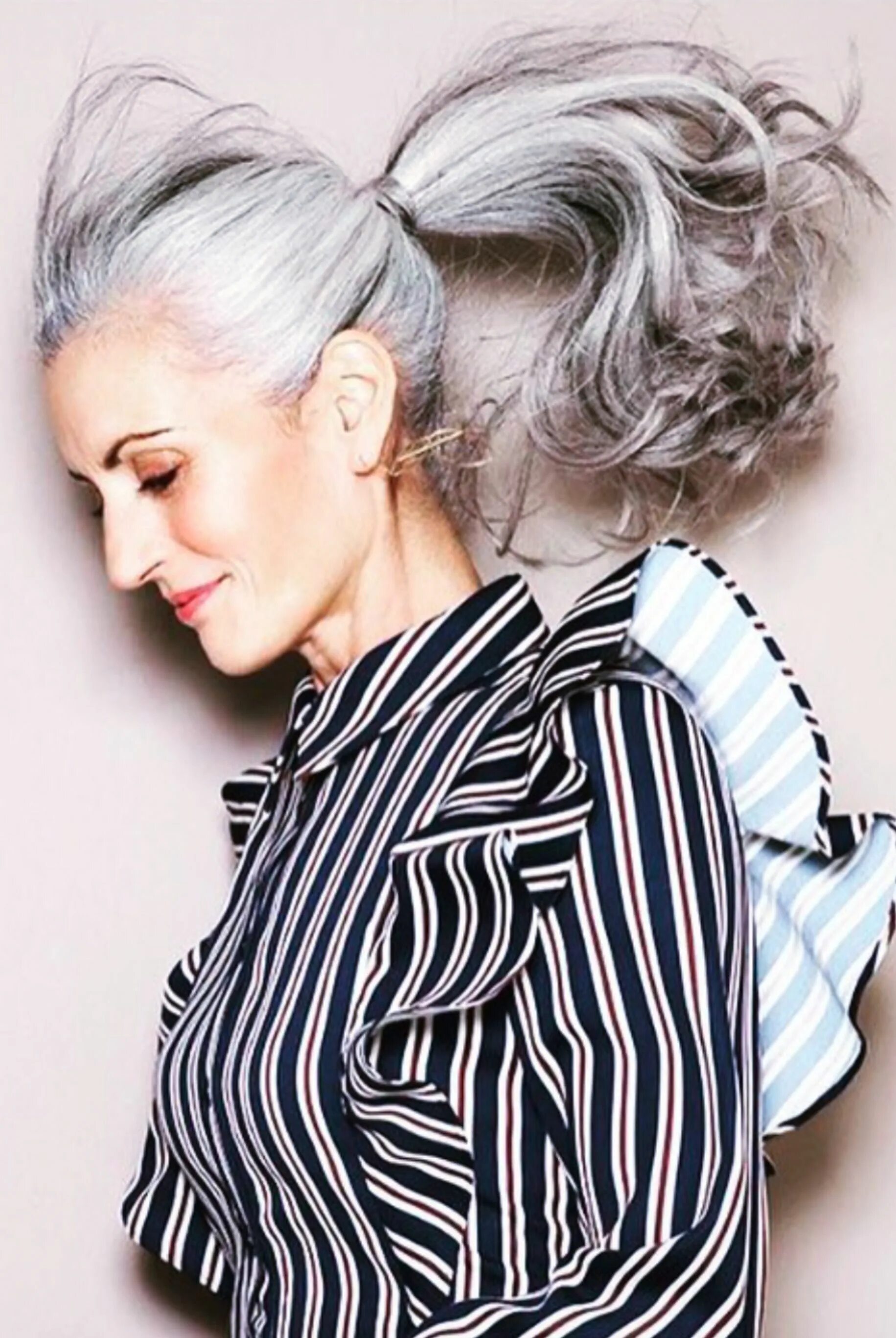 Прическа на длинные седые волосы Pin on Gray Hair