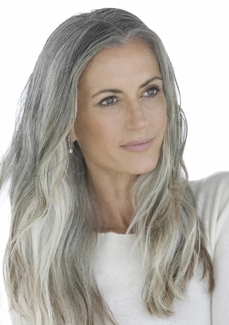 Прическа на длинные седые волосы Pin by David Clifford on ...Like Fine Wine! Gorgeous gray hair, Long gray hair, 