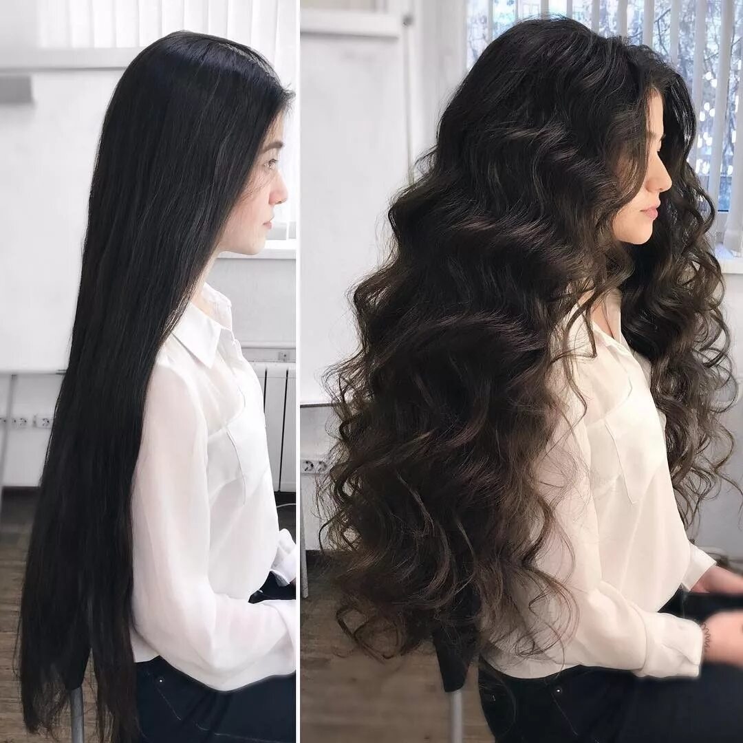 Прическа на длинные тяжелые волосы #hairstylist #curls #curlyhair #hudabeauty #hairbrained Pinterest hair, Long hai