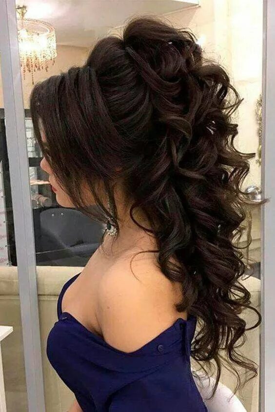 Прическа на длинные волосы 2024 вечерняя Pin by Елена on Hair Formal hairstyles for long hair, Quince hairstyles, Long ha