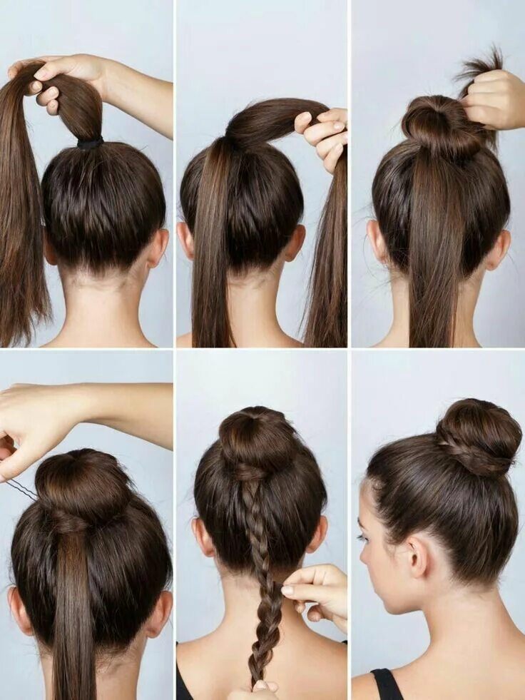 Прическа на длинные волосы быстро пучок Pin on Women's fashion Hair tutorial, Easy hairstyles, Long hair styles