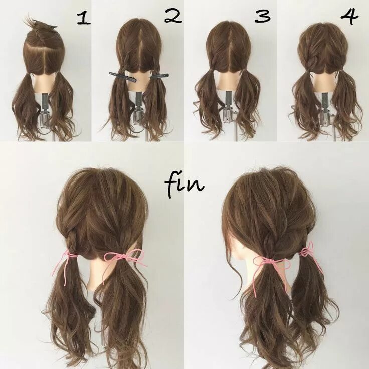 Прическа на длинные волосы для начинающих Pin on Peinados tiernos y lindos ❤ Long hair styles, Thick hair styles, Hair ins