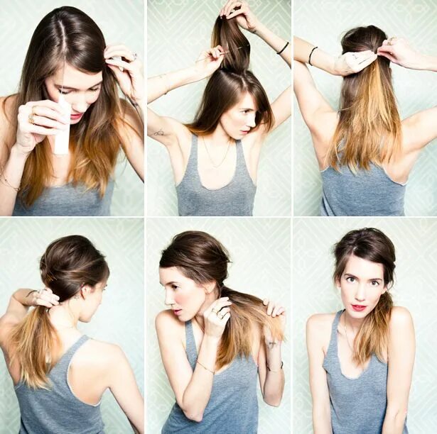 Прическа на длинные волосы дома самой how to tease Poofy hair, Hair, Braided hairstyles