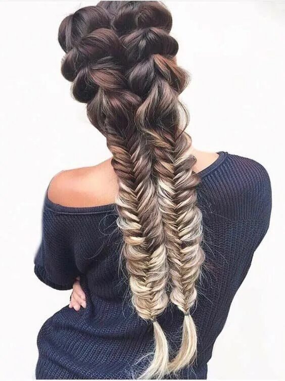 Прическа на длинные волосы две косички Красивые прически с косами 1 Cool braid hairstyles, Braided hairstyles, Fish tai