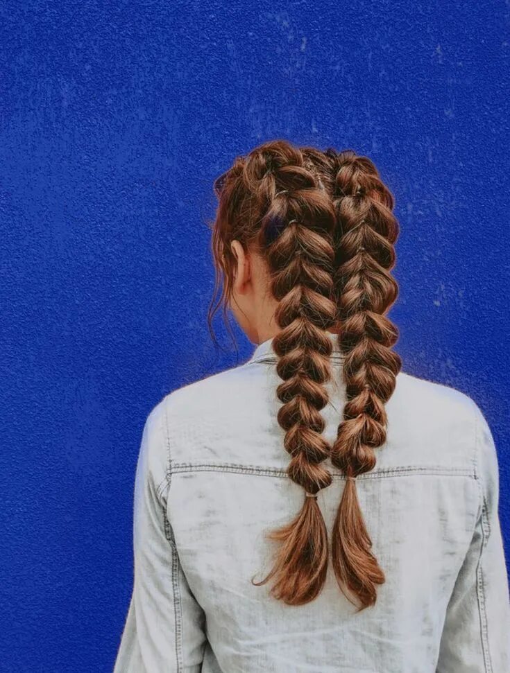 Прическа на длинные волосы две косички Pin by Mikey on braided beauty. Hair inspiration, Long hair styles, Braided hair