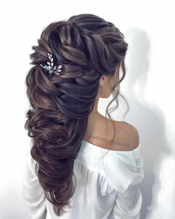 Прическа на длинные волосы к костюму 58 Hottest Long Wedding Hairstyles And Updos From Instagram Hair styles, Wedding