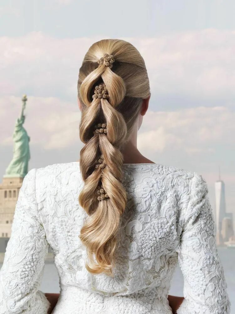 Прическа на длинные волосы косы женщине Autumn/Winter 2015-2016 by Gandini Club Hair styles, Braids for long hair, Cute 