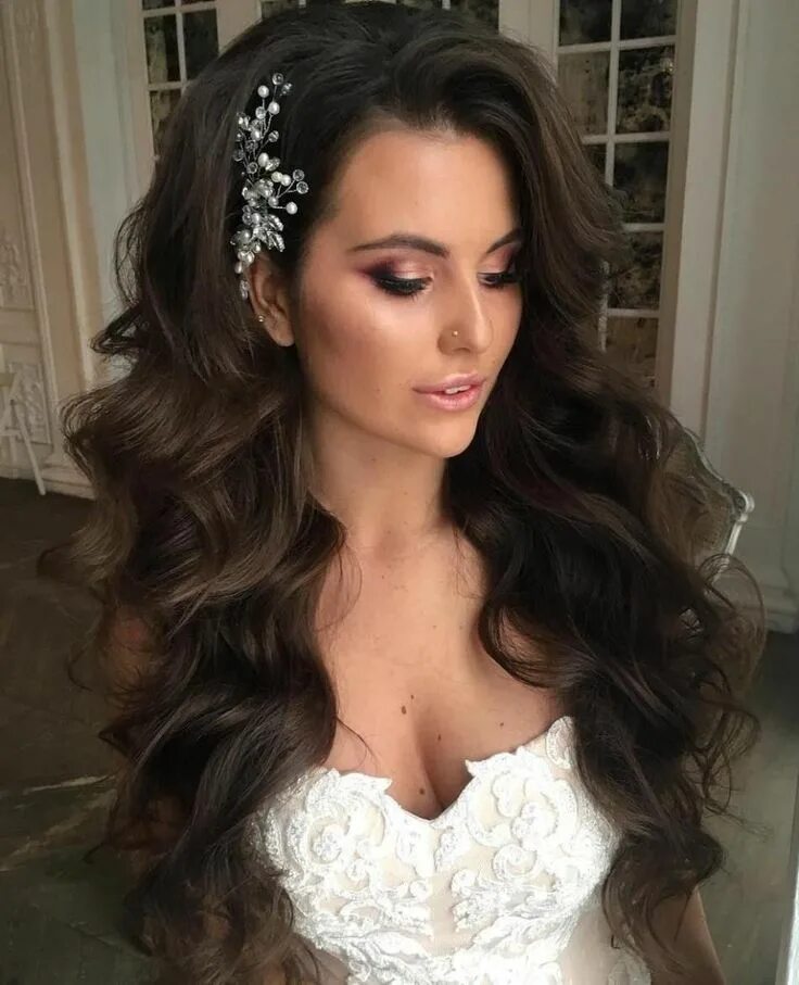 Прическа на длинные волосы локонами фото 40+ Wedding Hairstyles for Long Hair That Really Inspire - Mrs to Be Wedding hai