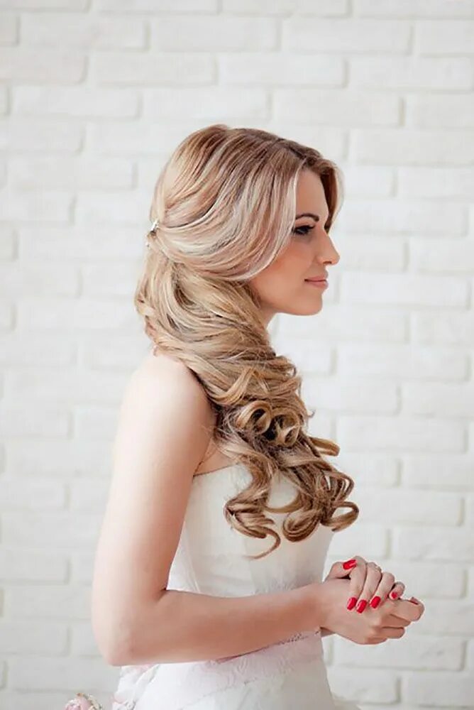 Прическа на длинные волосы набок 71 Perfect Half Up Half Down Wedding Hairstyles Wedding Forward Penteado noiva, 