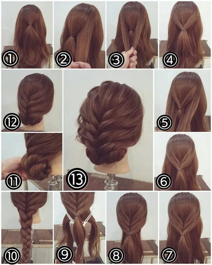 Прическа на длинные волосы по шагово Excellent And Super Easy Updos For Long Hair Inspirations 423 Party hairstyles f