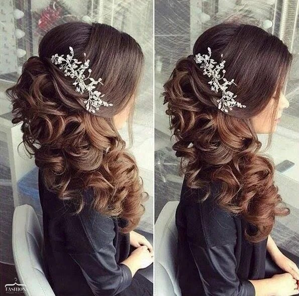 Прическа на длинные волосы полусобранные Flattering Hairstyles Peinados elegantes, Peinados boda pelo largo, Peinado de n