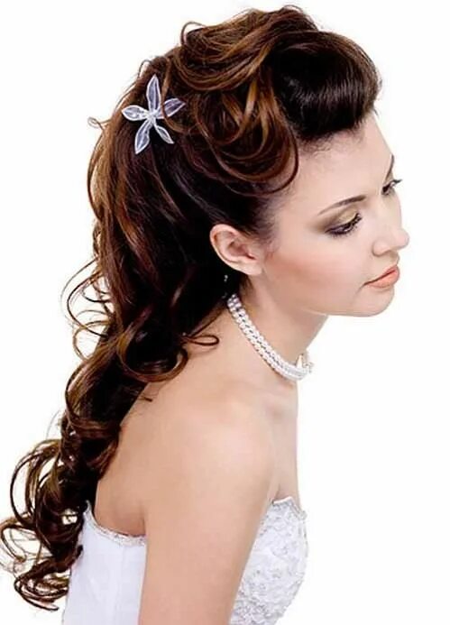 Прическа на длинные волосы праздничная женская Wedding Hairstyles for Bridesmaids as well as brides Diy wedding hair, Cute wedd