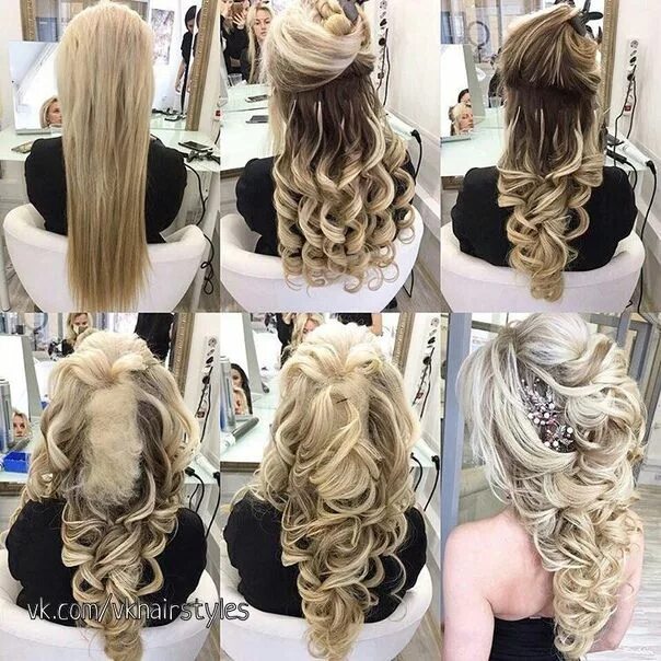 Прическа на длинные волосы с помощью ✂ Модные стрижки и прически 2018 фото ✂ Peinados hair styles, Long hair styles, 